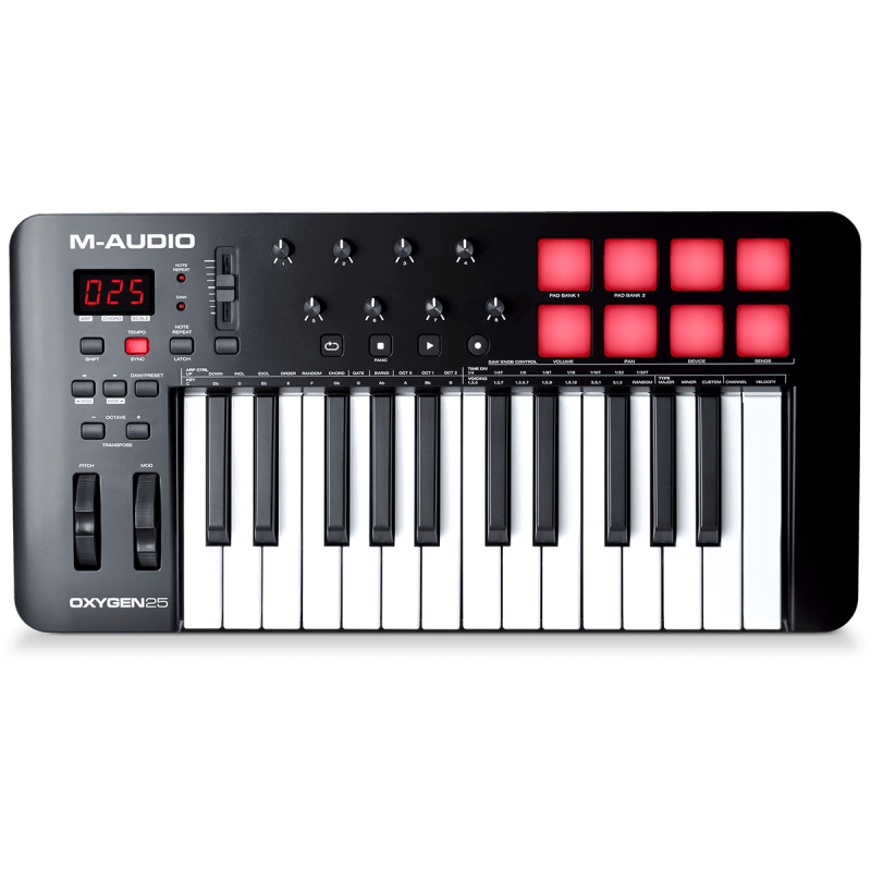 M-AUDIO - CLAVIER MAITRE USB 25 TOUCHES OXYGEN25V