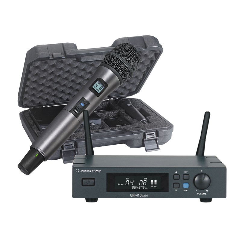 AUDIOPHONY - Pack récepteur UHF avec micro main et malette – 500MHz