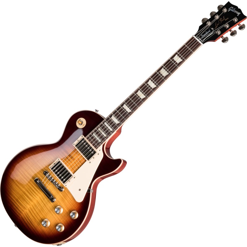 GIBSON - Guitare Electrique Les Paul Standard 60s Figured Top Bourbon Burst