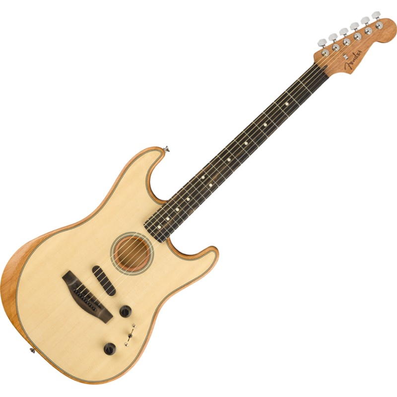 FENDER - Guitare Electro Acoustique Strat® American Acoustasonic™, Natural